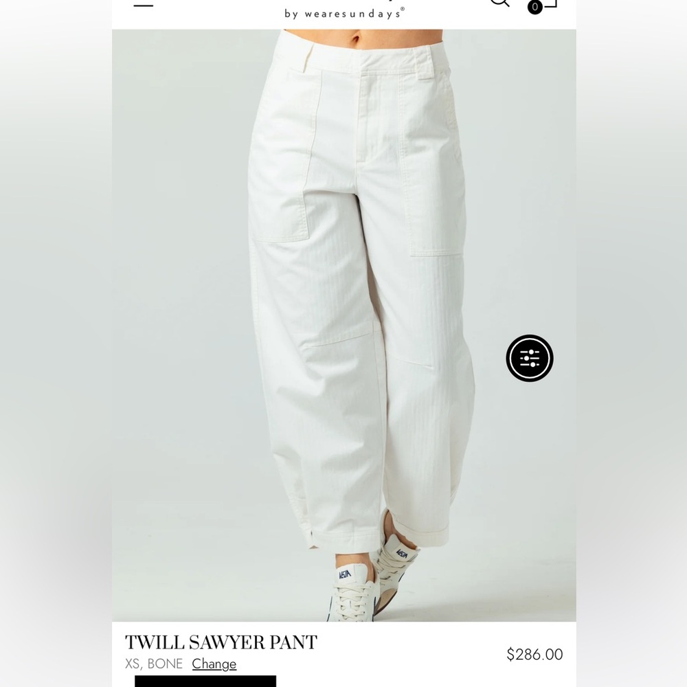 sundays Twill Sawyer Pant in Bone